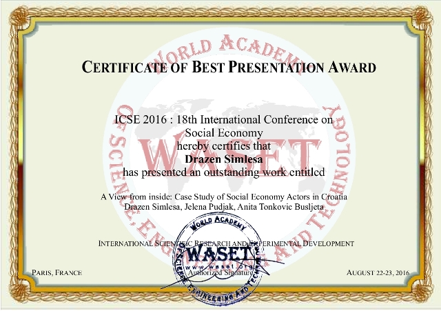 best presentation award
