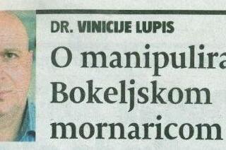 Dr. sc. Vinicije B. Lupis: O manipuliranju Bokeljskom mornaricom
