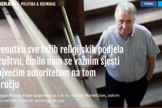 Dr. sc. Ivan Markešić: Razgovor o religijskim podjelama u društvu