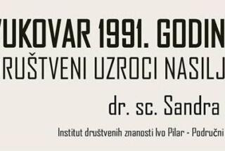 Predavanje dr. sc. Sandre Cvikić “Vukovar 1991. godine – Društveni uzroci nasilja”, 4. 10. 2018.