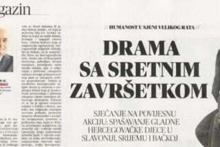 Ddr. sc. Miljenko Brekalo: Sjećanje na povijesnu akciju: Spašavanje gladne hercegovačke djece