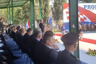 Pomoćnik ravnatelja Instituta dr. sc. Dražen Živić na promociji polaznika Hrvatskog vojnog učilišta “Dr. Franjo Tuđman”