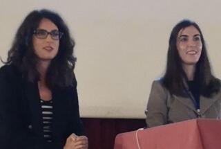 Stručne suradnice u znanosti Stephanie Stelko i Suzana Sakić na 13. nacionalnoj konferenciji o beskućništvu; Pula, 10.-11. 10. 2019.