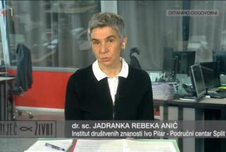 Dr. sc. Jadranka Rebeka Anić u emisiji „Riječ i život“ na prvom programu HTV-a, 5. 3. 2021.