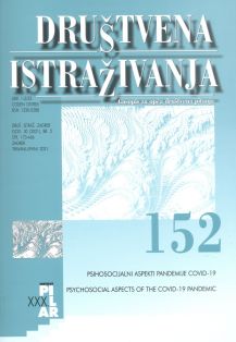 Objavljen 152. broj časopisa DRUŠTVENA ISTRAŽIVANJA &#8220;Psihosocijalni aspekti pandemije COVID-19&#8221;