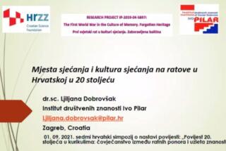 Dr. sc. Ljiljana Dobrovšak na 7. hrvatskom simpoziju o nastavi povijesti, 1.-3. 9. 2021.