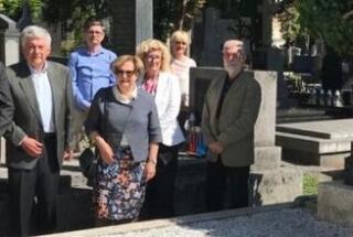 Izaslanstvo Instituta Pilar na posljednjem počivalištu dr. Ive Pilara, 3. 9. 2021.