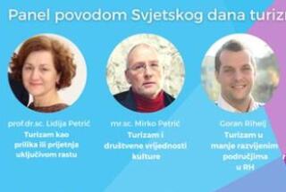 Mr. sc. Mirko Petrić na panelu u povodu Svjetskog dana turizma, 21. 10. 2021.