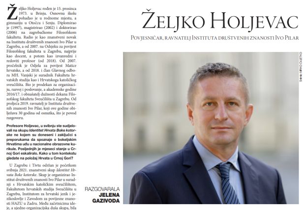 Ravnatelj Instituta prof. dr. sc. Željko Holjevac u Vijencu Matice hrvatske, 21. 10. 2021.