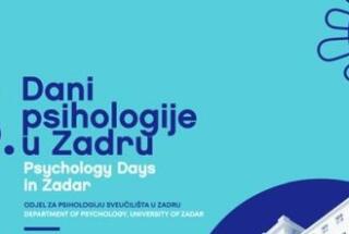 Znanstvenici Instituta na 23. Danima psihologije u Zadru, 26.-28. 5. 2022.