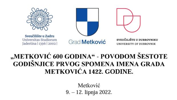 Dr. sc. Vinicije Lupis na stručno-znanstvenom skupu METKOVIĆ 600 GODINA, 10. 6. 2022.