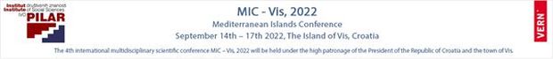 Dr. sc. Marko Mustapić i Vanja Dergić na međunarodnoj konferenciji &#8220;Mediterranean Islands Conference&#8221; na otoku Visu, 14.-17. 9. 2022.