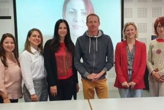 Dr. sc. Renata Glavak Tkalić i dr. sc. Marina Kotrla Topić na sastanku projekta ProWell u Valenciji, 24.-25. 10. 2022.