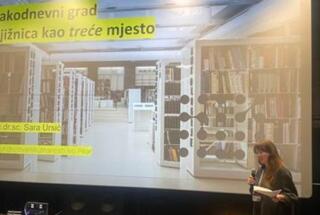 Dr. sc. Sara Ursić na stručnom skupu “Knjižnice – motor (ne)idealnog grada”; Rijeka, 2. 12. 2022.
