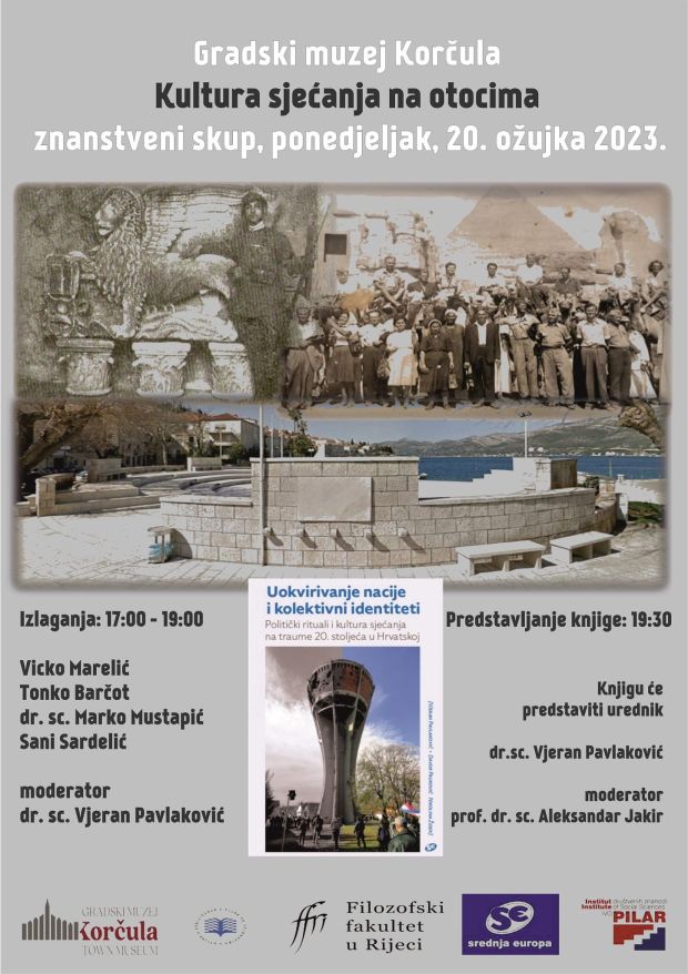 Dr. sc. Marko Mustapić na znanstvenom skupu &#8220;Kultura sjećanja na otocima&#8221;; Korčula, 20. 3. 2023.