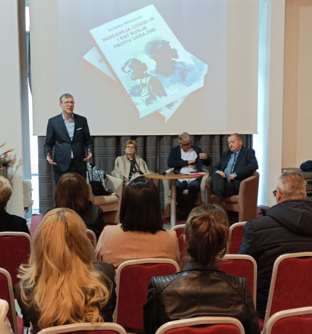 Predstavljanje knjige PANDEMIJA COVID-19 I RAT RUSIJE PROTIV UKRAJINE; Vukovar, 13. 4. 2023.