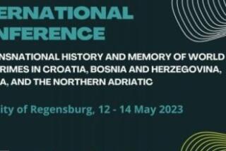Dr. sc. Danijel Vojak na konferenciji “The transnational history and memory of World War II crimes…”, 14. 5. 2023.