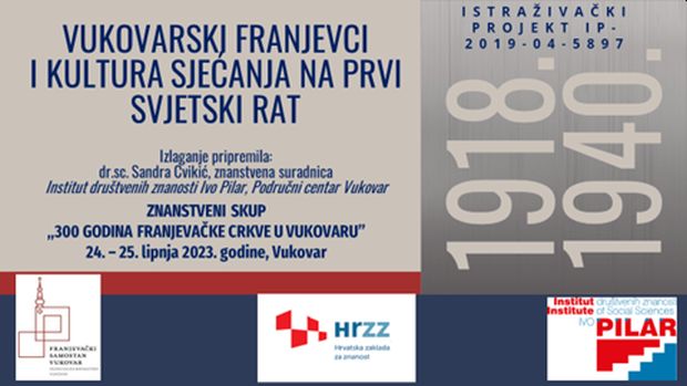 Dr. sc. Sandra Cvikić: Vukovarski franjevci i kultura sjećanja na Prvi svjetski rat, 24. 6. 2023.