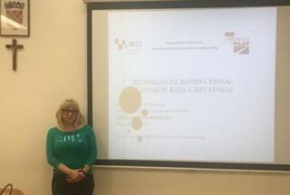 Dr. sc. Ljiljana Dobrovšak održala predavanje „Memorijalna baština Prvoga svjetskog rata u Hrvatskoj“ na Hrvatskom katoličkom sveučilištu, 4. 5. 2023.