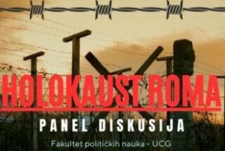 Dr. sc. Danijel Vojak u panel-diskusiji „Holokaust Roma i njihov položaj u savremenom društvu“; Podgorica, 27. 10. 2023.