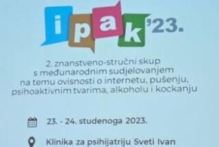 Dr. sc. Renata Glavak Tkalić na 2. znanstveno-stručnom skupu na temu ovisnosti o internetu, pušenju, psihoaktivnim tvarima, alkoholu i kockanju IPAK ’23