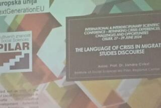 Dr. sc. Sandra Cvikić i dr. sc. Dražen Živić na međunarodnom skupu “Rethinking Crisis: Experiences, Challenges and Opportunities”; Osijek, 27.-29. 6. 2024.