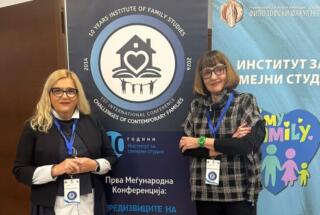 Dr. sc. Andreja Brajša-Žganec i dr. sc. Ljiljana Kaliterna Lipovčan na „1st International Conference – Challenges of Contemporary Families“; Skopje, 29.-30. 10. 2024.