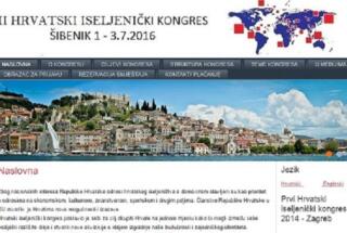 DRUGI HRVATSKI ISELJENIČKI KONGRES; Šibenik, 1.-3. srpnja 2016.