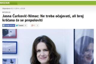 Dr. Ćurković-Nimac: Ne treba očajavati, broj kršćana će se prepoloviti