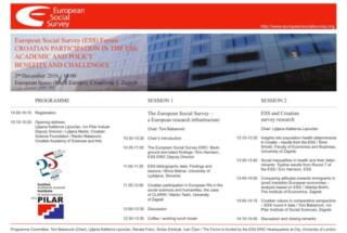 EUROPEAN SOCIAL SURVEY (ESS) FORUM; Zagreb, 2. 12. 2016.