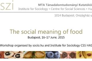 Konferencija: THE SOCIAL MEANING OF FOOD, 16.-17. 6. 2015.