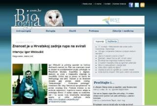 Intervju: Igor Mikloušić, Biologija.com.hr