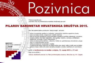 Konferencija za medije: PILAROV BAROMETAR 2015.