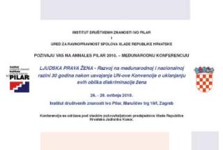 ANNALES PILAR 2010. – Međunarodna konferencija Ljudska prava žena