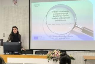Članovi projektnog tima DISINFO klima na 25. Danima psihologije u Zadru; Zadar, 21.-23. 5. 2026.